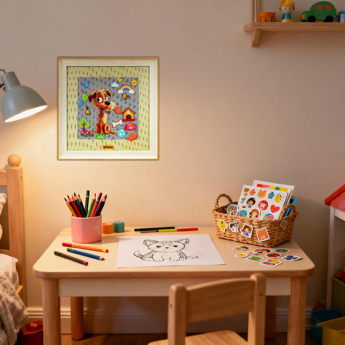 3D Frame & Sticker Set – Interactive 3D Art Kit for Kids