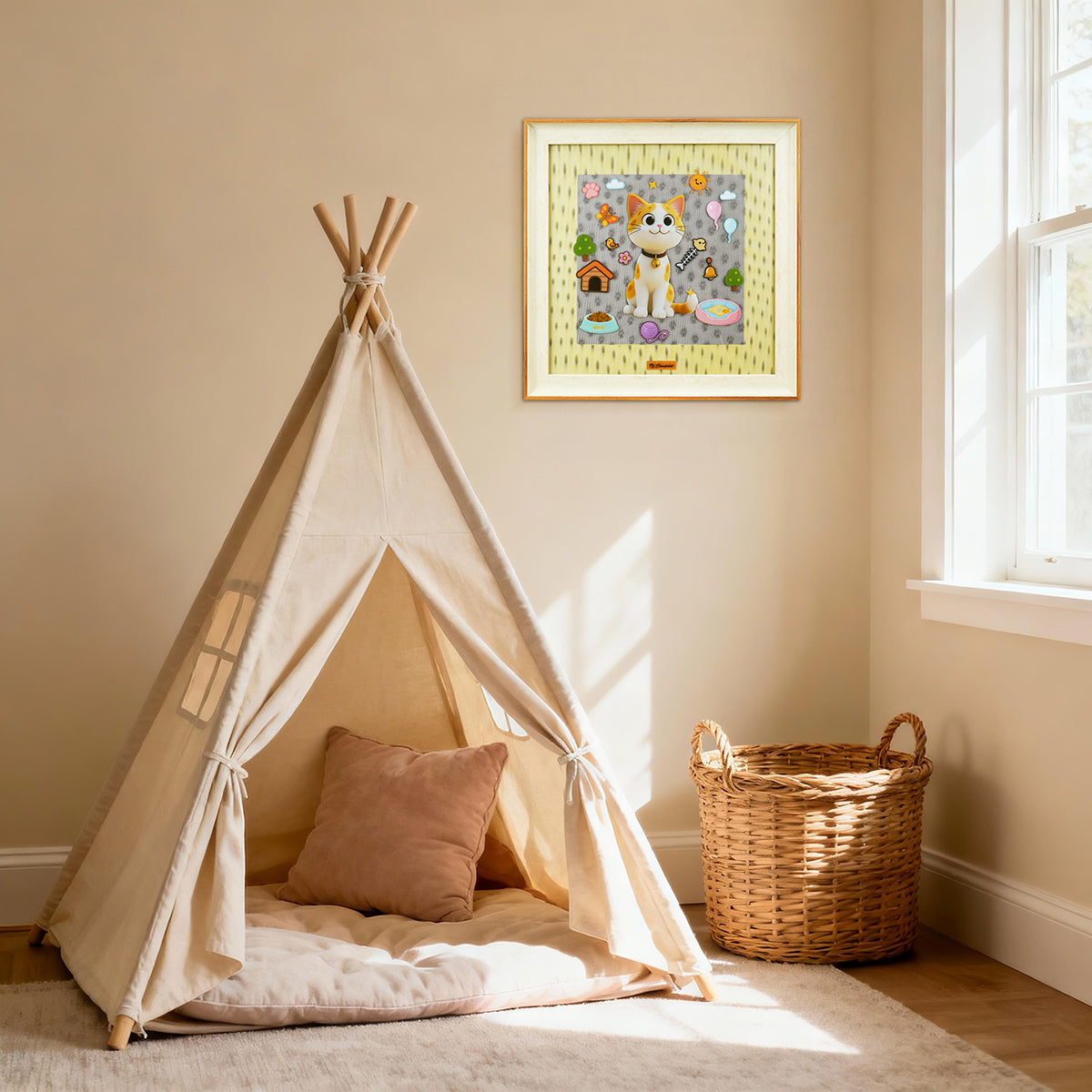 3D Frame & Sticker Set – Interactive 3D Art Kit for Kids