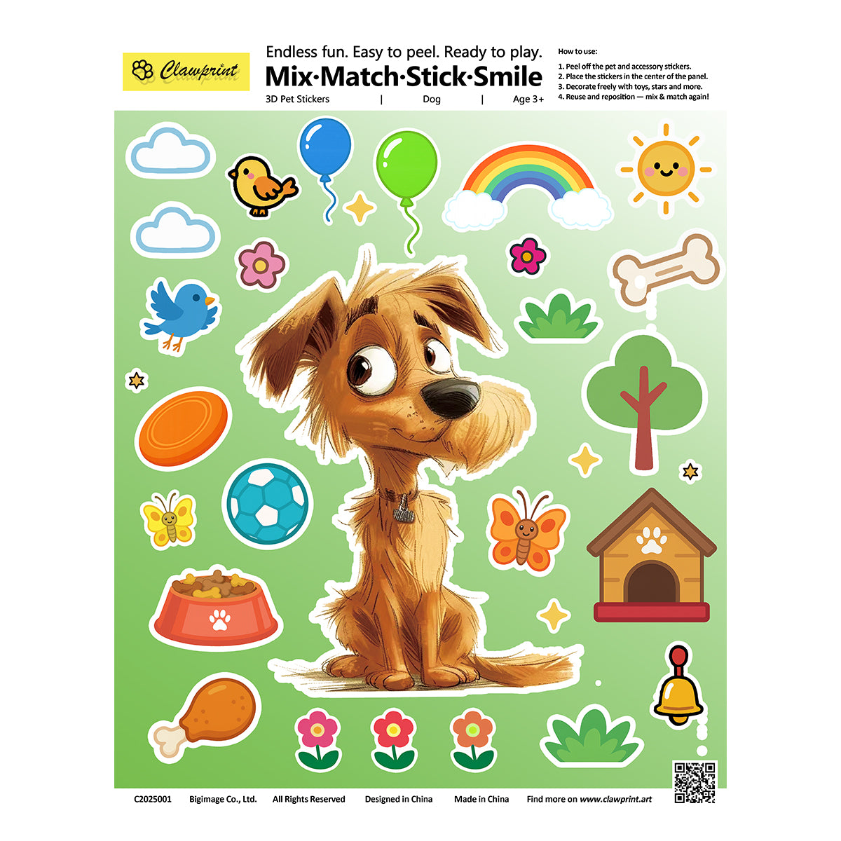 3D Frame & Sticker Set – Interactive 3D Art Kit for Kids